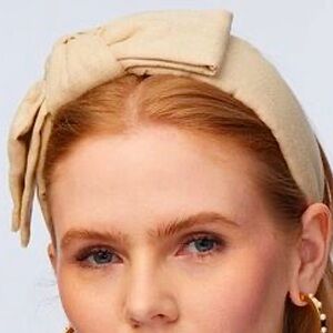 Lele Sadoughi Holly Headband in Cream Velvet Fabric NWOT